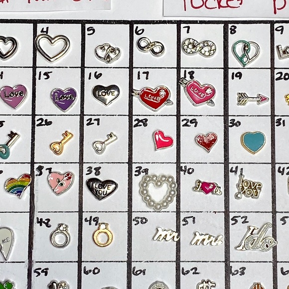 LC-#8 (4X) Love & Luck locket charms - Picture 4 of 8